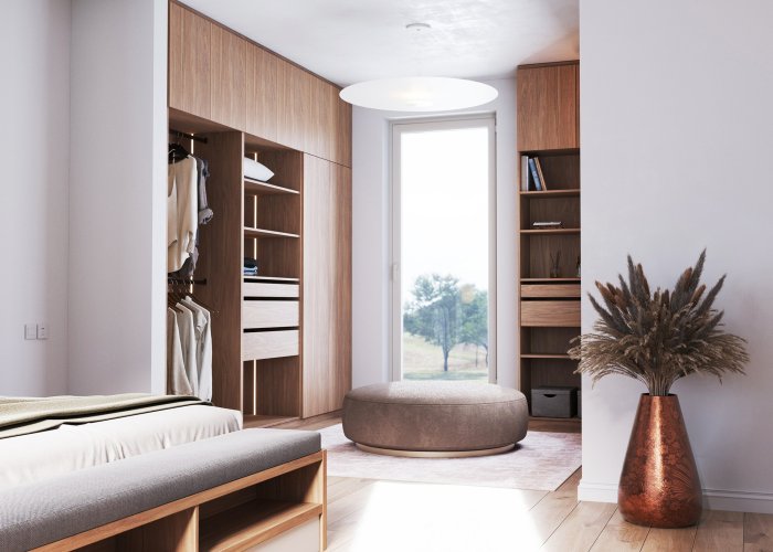 Minimalistický otvorený šatník / Šatníky a posuvné dvere na mieru – Bratislava a Trnava Minimalistický otvorený šatník / Šatníky a posuvné dvere na mieru – Bratislava a Trnava
